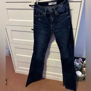 KanCan Bell Bottoms Raw Hem